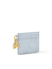 LV Charms Card Holder Bleu Olympe - 5