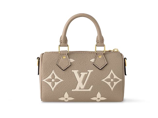 LV Bag Nano Speedy Monogram Empreinte Leather 16x10 x7cm - 1