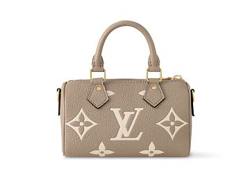LV Bag Nano Speedy Monogram Empreinte Leather 16x10 x7cm