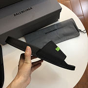 Balenciaga Pool Slide Sandal Black Green - 5