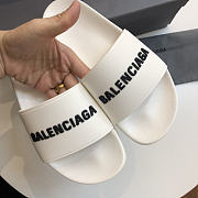 Balenciaga Pool Slide Sandal White Black - 3