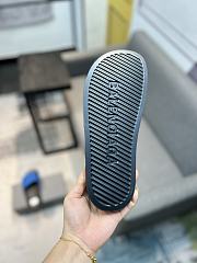 Balenciaga Pool Slide Sandal In Black Blue - 3