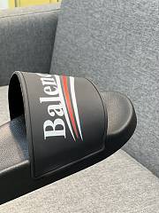 Balenciaga Pool Slide Sandal in Black Rubber - 2