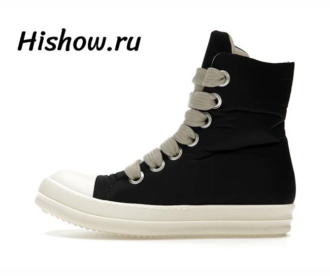 Rick Owens DRKSHDW Jumbo Puffer High Top Black DU01D1818BRW2 9811 - 1
