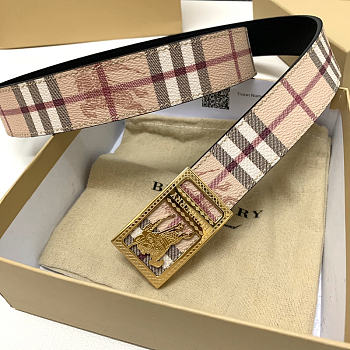 Burberry Knight Belt Beige Gold