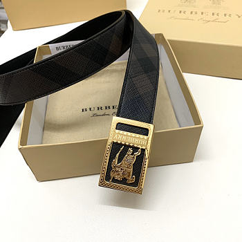 Burberry Knight Belt Black Gold