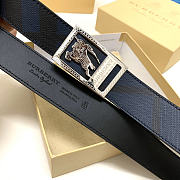 Burberry Knight Belt Black Silver - 2