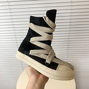 Rick Owens DRKSHDW Hexa High Black Pearl Milk Fat Lace - 3