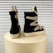 Rick Owens DRKSHDW Hexa High Black Pearl Milk Fat Lace - 5