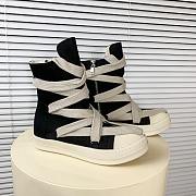 Rick Owens DRKSHDW Hexa High Black Pearl Milk Fat Lace - 6