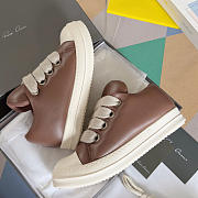 Rick Owens Jumbo Lace Padded Low Brown Milk - 5