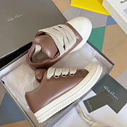 Rick Owens Jumbo Lace Padded Low Brown Milk - 6