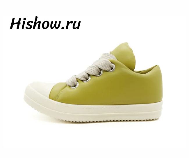 Rick Owens Jumbo Lace Padded Low Avocado - 1