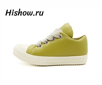 Rick Owens Jumbo Lace Padded Low Avocado