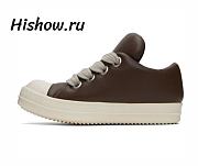 Rick Owens Jumbo Lace Padded Low Brown Milk - 1