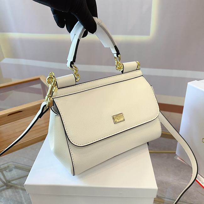 D&G Borsa a Mano White Size 13 x 19 x 6CM - 1