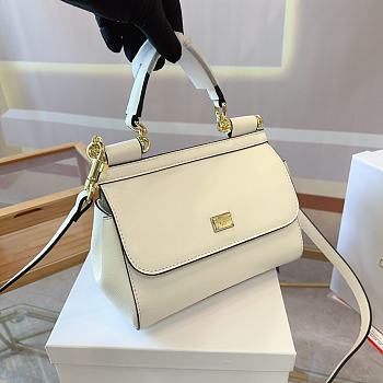 D&G Borsa a Mano White Size 13 x 19 x 6CM