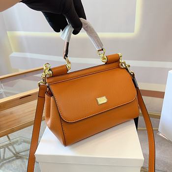 D&G Borsa a Mano Brown Size 13 x 19 x 6CM