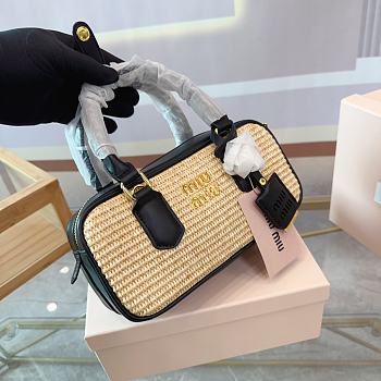 Miu Miu Purse Clutch Handbag Black 20CM