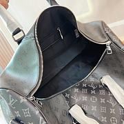 LV Keepall Bandoulière Black Grey 50 Size 50 x 29 x 23cm - 2