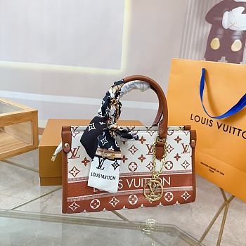 LV Crossbody Ladies Handbags Red White Size 25cm