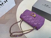 Coach Tabby Shoulder Purple Size 26x14x8CM - 2