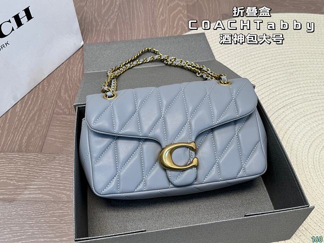 Coach Tabby Shoulder Blue Size 26x14x8CM - 1