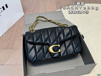 Coach Tabby Shoulder Black Size 26x14x8CM
