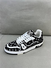 Louis Vuitton Trainer Black Monogram Textile - 6