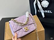 Chanel Chain 24P Classic Purple Pearl Size 17x12x6.5cm - 1