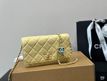 Chanel Mini WOC Yellow Size 19x12x3cm