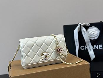 Chanel Mini WOC White Size 19x12x3cm