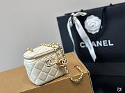 Chanel White Small Vanity with Chain 11x8x7CM - 1