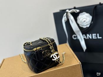 Chanel Black Small Vanity with Chain 11x8x7CM