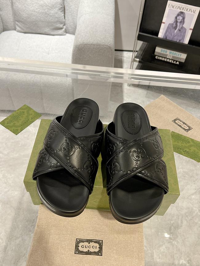 Gucci Men's Slide Sandal Black - 1