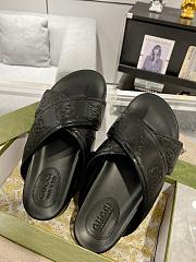 Gucci Men's Slide Sandal Black - 5