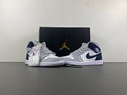 Air Jordan 1 Mid Wolf Grey Midnight Navy DQ8426-104 - 4