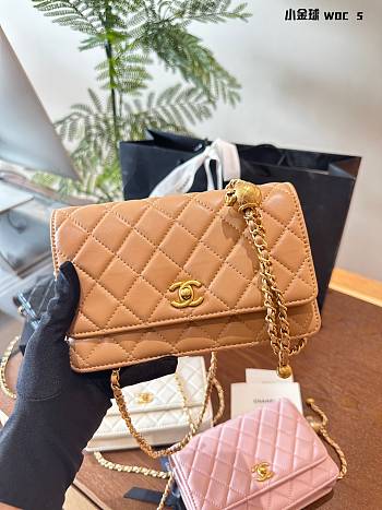 Chanel Mini WOC Round Orange Size 19x12x3CM