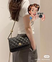 Chanel Mini WOC Round Black Size 19x12x3CM - 3
