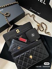 Chanel Mini WOC Round Black Size 19x12x3CM - 4