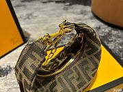 Fendi Graphy Mini Jacquard Hobo Bag Size 16x14x5CM - 4