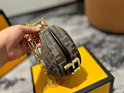 Fendi Graphy Mini Jacquard Hobo Bag Size 16x14x5CM - 6