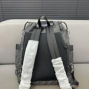 Fendi Strike Large FF Jacquard Fabric Backpack 46x25x40CM - 5