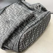 Fendi Strike Large FF Jacquard Fabric Backpack 46x25x40CM - 3