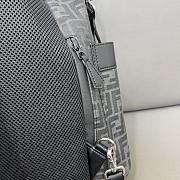 Fendi Strike Large FF Jacquard Fabric Backpack 46x25x40CM - 2