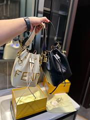 Fendi Mon Tresor Bucket White Bag Size 19x17x10CM - 2