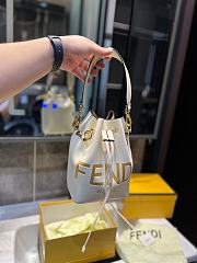 Fendi Mon Tresor Bucket White Bag Size 19x17x10CM - 5