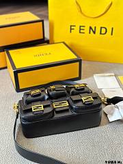 Fendi Multipocket Baguette Black Jacquard Size 26x10x16CM - 2