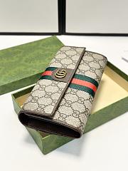 Gucci Ophidia Chain Wallet Beige Size 10x19x2cm - 2