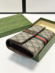 Gucci Ophidia Chain Wallet Beige Size 10x19x2cm - 3